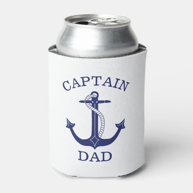 Rafraîchisseur Pour Canette Capitaine Papa Ancre nautique (Can devant)