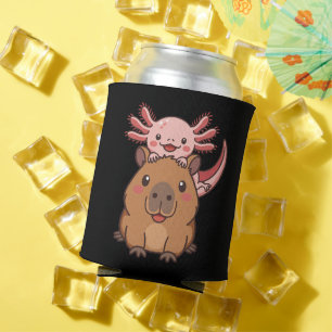Rafraîchisseur Pour Canette Capybara Axolotl Kawaii Amoureux des Animaux Jour 