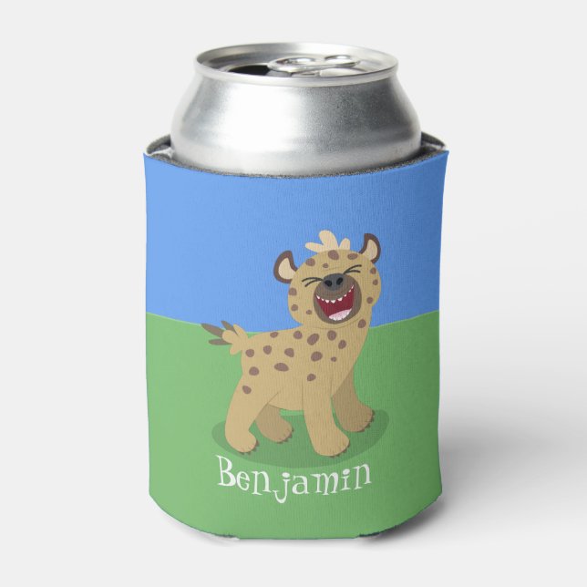 Rafraîchisseur Pour Canette Caricature amusante hyena riant illustration (Can devant)