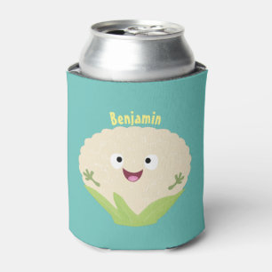 Rafraîchisseur Pour Canette Caricature de légume de chou-fleur joyeux