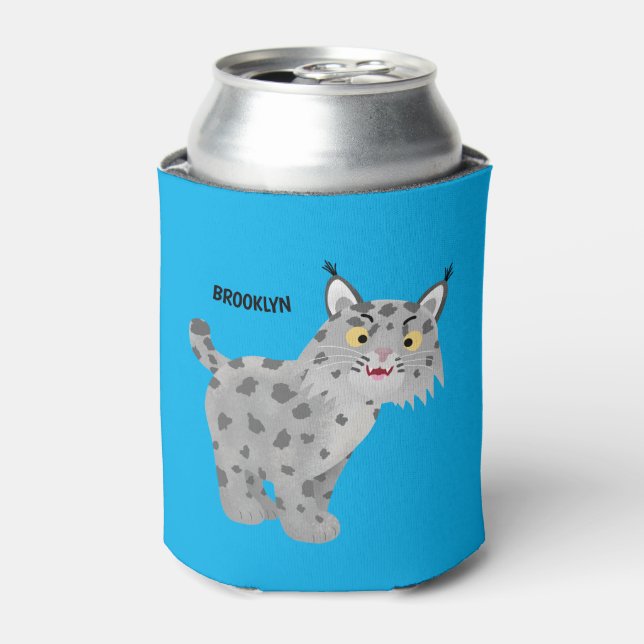 Rafraîchisseur Pour Canette Caricature de lynx de lynx de lynx (Can devant)