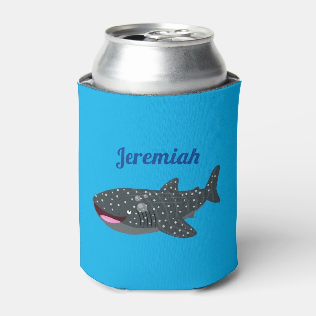 Rafraîchisseur Pour Canette Caricature joli requin baleine joyeux (Can devant)