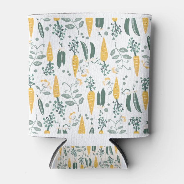 Rafraîchisseur Pour Canette Carotte et pois en jeu Motif pour enfants (Devant)