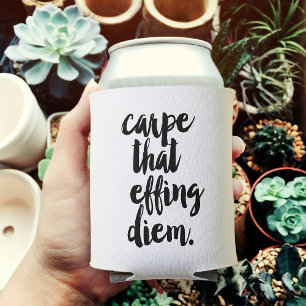 Rafraîchisseur Pour Canette Carpe Que Effacer La Citation Diem Peut Plus Froid