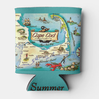 Rafraîchisseur Pour Canette Carte de Cape Cod 