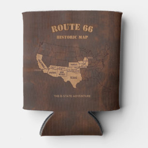 Rafraîchisseur Pour Canette Carte du centenaire du voyage routier américain Hé