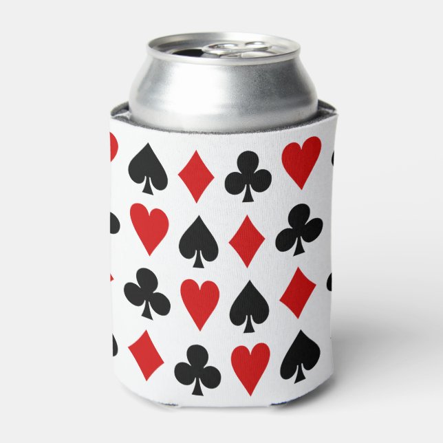 Rafraîchisseur Pour Canette Cartes de jeu originales Diamond Club Heart Spade (Can devant)