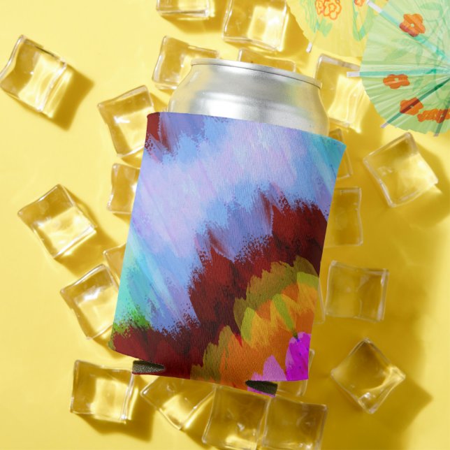 Rafraîchisseur Pour Canette Cascade aquarelle, nature 2 (Été in situ)