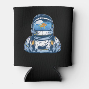 Rafraîchisseur Pour Canette Casque de pêche de l'astronaute Costume de lanceu
