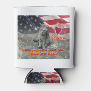 Rafraîchisseur Pour Canette Cat adopte un vétéran pour un ami à vie