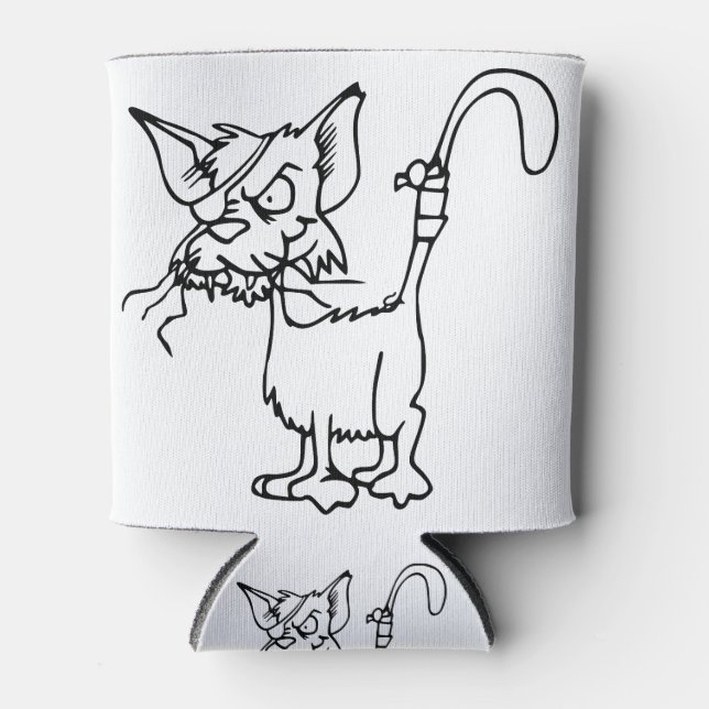 Rafraîchisseur Pour Canette Cat Fight Injured Animal Bandage Feline Domestic (Devant)