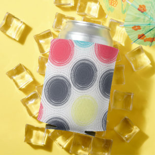 Rafraîchisseur Pour Canette Cercles colorés modernes motif