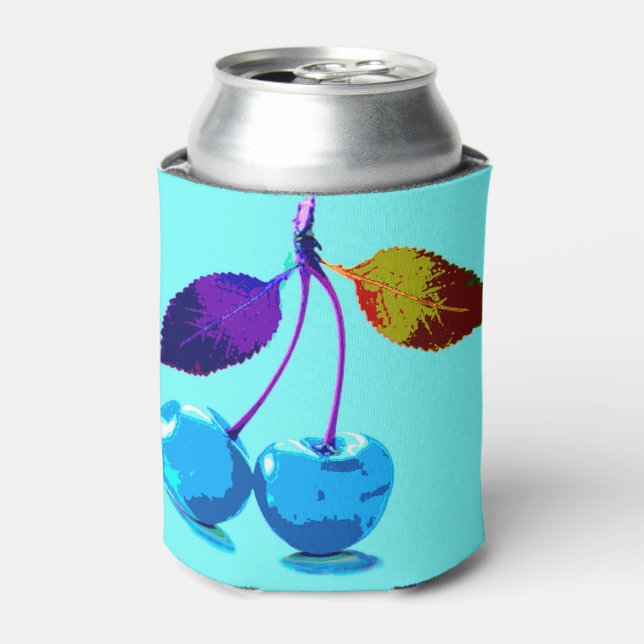 Rafraîchisseur Pour Canette Cerises bleues vives (Can devant)