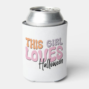 Rafraîchisseur Pour Canette Cette fille adore Halloween