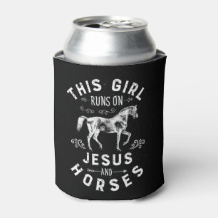 Rafraîchisseur Pour Canette Cette Fille Coule Sur Jésus Et Cheval Équitation É