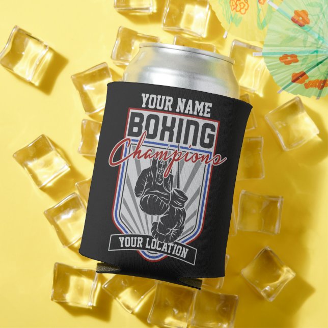 Rafraîchisseur Pour Canette Champions de boxe personnalisés Boxer Fitness Gym (Été in situ)