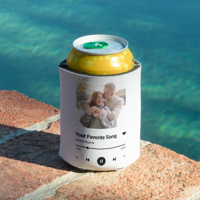 Rafraîchisseur Pour Canette Chanson Personnalisée Chanson Favorite Chanson Une (Piscine in situ)