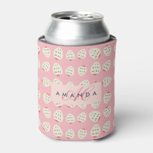 Rafraîchisseur Pour Canette Charmante Motif de fraises Monogrammes Cadeaux