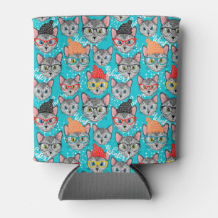 Rafraîchisseur Pour Canette Chat dans le casquette