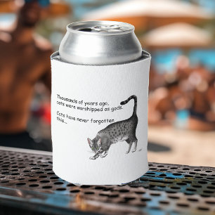 Rafraîchisseur Pour Canette Chat égyptien Mau Gris Humoristique et Fantaisiste