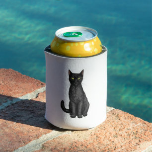 Rafraîchisseur Pour Canette chat noir