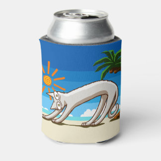 Rafraîchisseur Pour Canette Chat Tropical Summer Beach