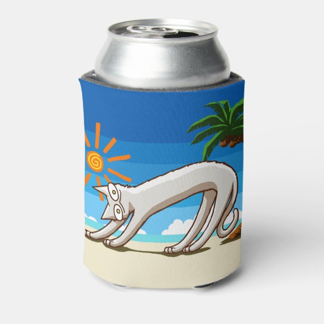 Rafraîchisseur Pour Canette Chat Tropical Summer Beach (Can Dos)