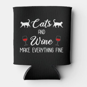 Rafraîchisseur Pour Canette Chats et vin rendent tout fin