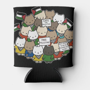 Rafraîchisseur Pour Canette Chats pour la Palestine – Kawaii Cats pour la Just