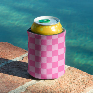 Rafraîchisseur Pour Canette Chaud Pink Checkerboard
