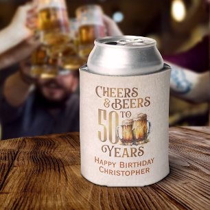 Rafraîchisseur Pour Canette Cheers & Beers 50e anniversaire