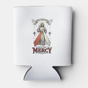 Rafraîchisseur Pour Canette Chemise vintage Divine Miséricorde Jésus je me fie