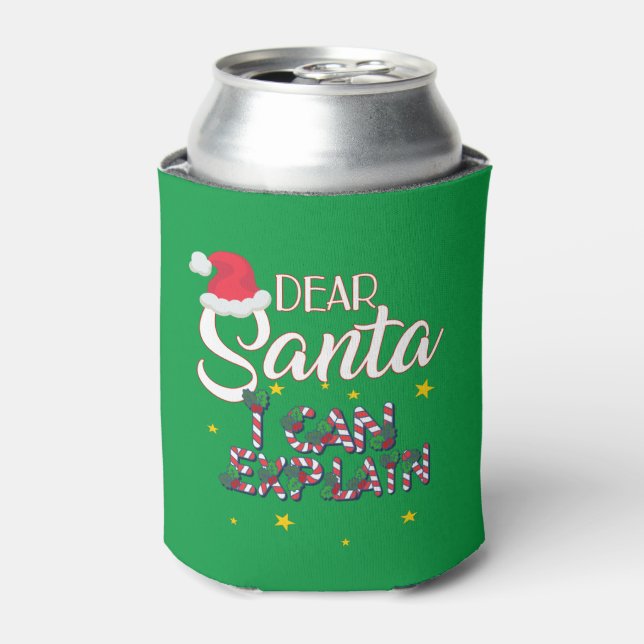 Rafraîchisseur Pour Canette Cher Père Noël, je peux expliquer que Noël peut re (Can devant)