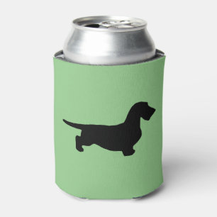 Rafraîchisseur Pour Canette Cheveux ronds Dachshund - Silhouette 1