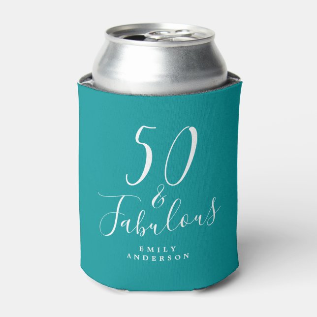 Rafraîchisseur Pour Canette Chic 50 Fabuleux Nom Emerald Green 50e Anniversair (Can devant)