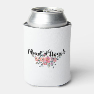 Rafraîchisseur Pour Canette Chic Aquarelle Floral Mariage Maid of Honor