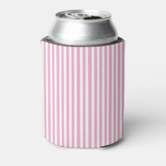 Rafraîchisseur Pour Canette Chic Classique Mignon Rayures Verticales Roses et