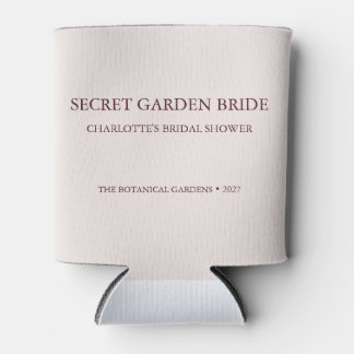 Rafraîchisseur Pour Canette Chic Dusty Rose Secret Garden Mariage