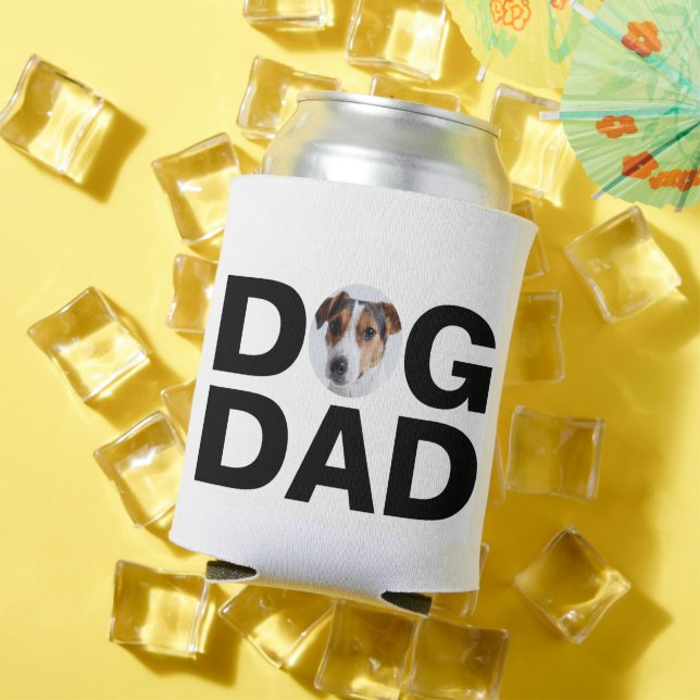 Rafraîchisseur Pour Canette Chien papa, Photo personnalisée Papa Cadeau Can Co (Été in situ)