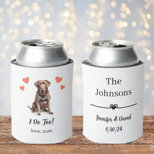 Rafraîchisseur Pour Canette Chocolat personnalisé Mariage pour animaux domesti