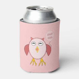 Rafraîchisseur Pour Canette Chouette Bébée Rose Cute Chouette Peut Rafraîchir