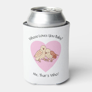 Rafraîchisseur Pour Canette Chouettes Mignonnes Qui T'Aiment Baby Shower Saint
