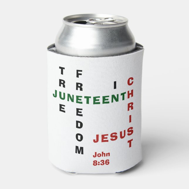 Rafraîchisseur Pour Canette Christian Monogram JUNETEENTH (Can devant)