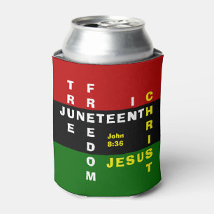 Rafraîchisseur Pour Canette Christian Monogram JUNETEENTH Can Cooler