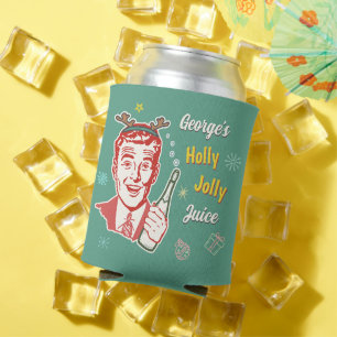Rafraîchisseur Pour Canette Christmas Retro les années 50 Holly Jolly Jolly Ju