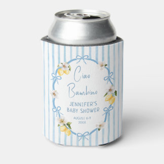 Rafraîchisseur Pour Canette Ciao Bambino Lemon Shower de bébé d'été italien
