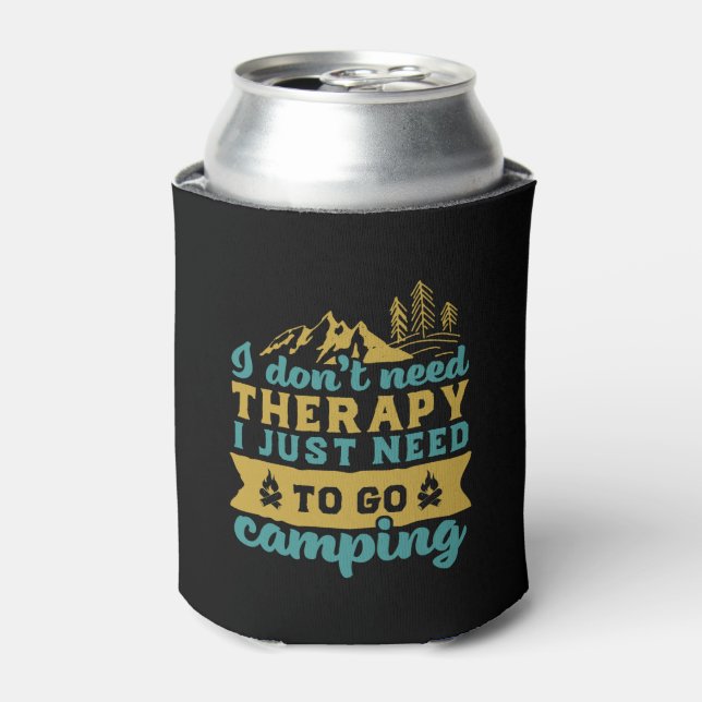 Rafraîchisseur Pour Canette Citation de Randonnée de camping amusant Je n'ai p (Can devant)