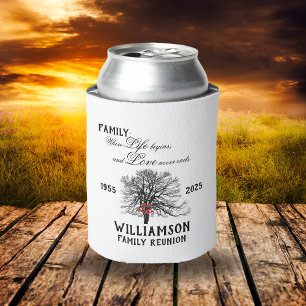 Rafraîchisseur Pour Canette Citation de vie de l'arbre de saké de réunion fami