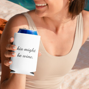 Rafraîchisseur Pour Canette Citation drôle de vin minimal moderne d'amour