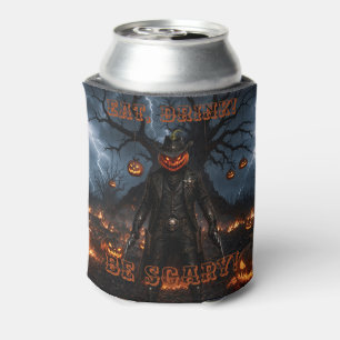 Rafraîchisseur Pour Canette Citrouille de sheriff cow-boy Halloween effrayante